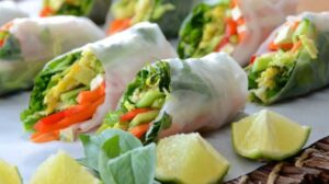 Bánh tráng cuốn chay dễ làm và ngon miệng